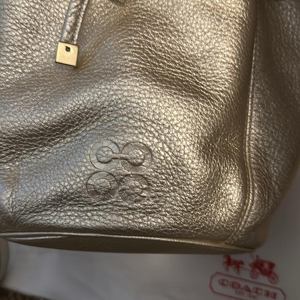 Coach Leather Drawstring Bucket Bag - Picture 2 of 8